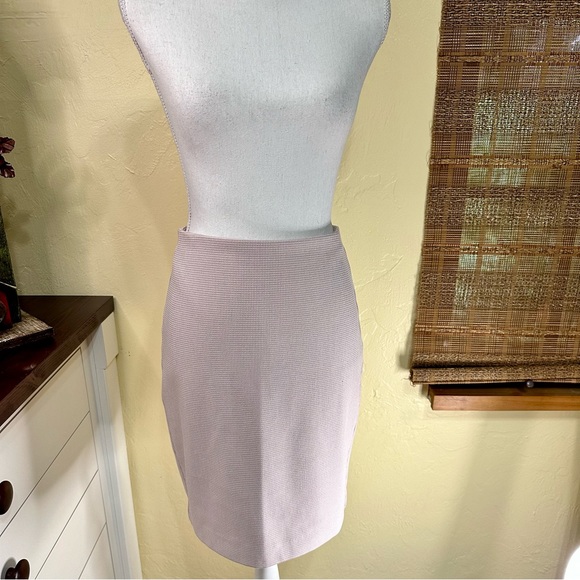 Express Dresses & Skirts - Express Pink White High Waisted Pencil Straight Skirt